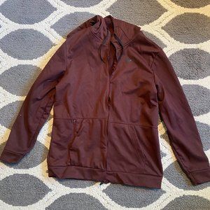 Nike Dri-Fit Red Zip-Up Hoodie - Large